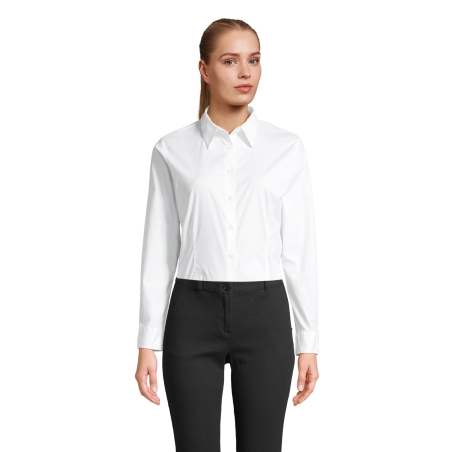 CHEMISE FEMME STRETCH MANCHES LONGUES