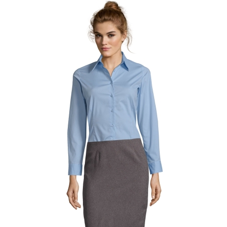 CHEMISE FEMME STRETCH MANCHES LONGUES