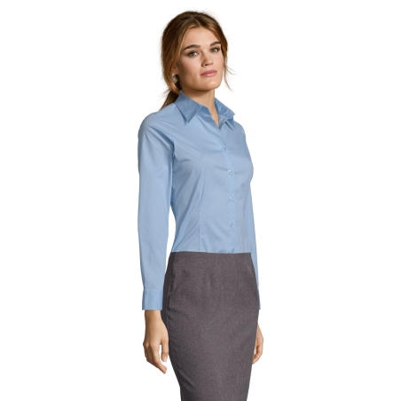 CHEMISE FEMME STRETCH MANCHES LONGUES