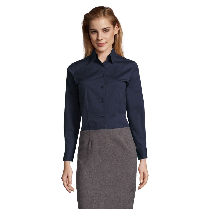 CHEMISE FEMME STRETCH MANCHES LONGUES