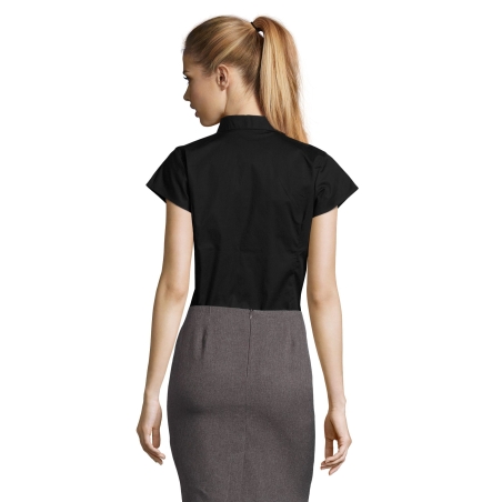 CHEMISE FEMME STRETCH MANCHES COURTES