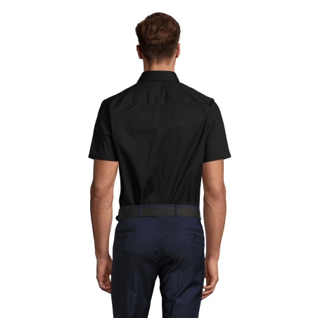 CHEMISE HOMME STRETCH MANCHES COURTES