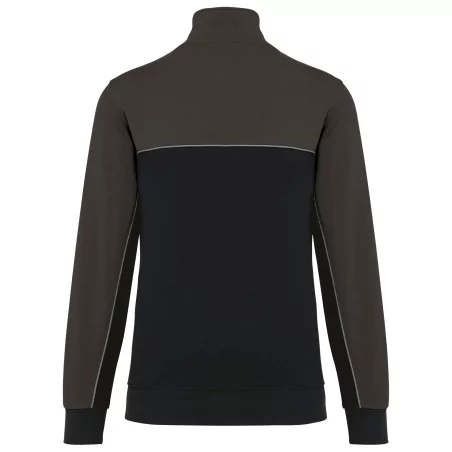 Sweat-shirt écoresponsable col zippé unisexe