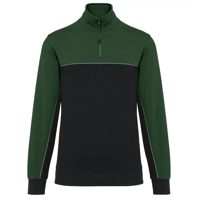 Sweat-shirt écoresponsable col zippé unisexe