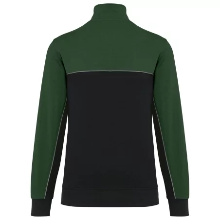 Sweat-shirt écoresponsable col zippé unisexe