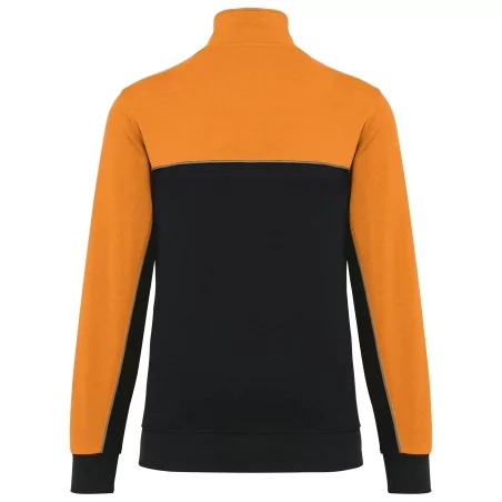 Sweat-shirt écoresponsable col zippé unisexe