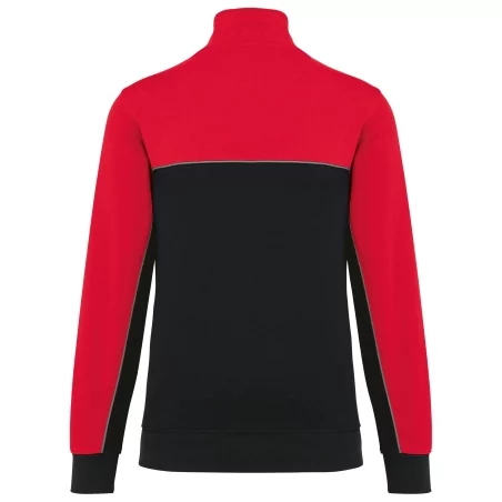 Sweat-shirt écoresponsable col zippé unisexe