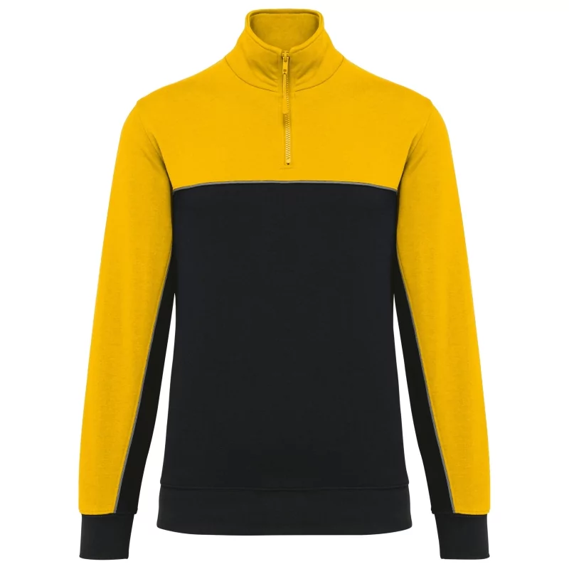 Sweat-shirt écoresponsable col zippé unisexe