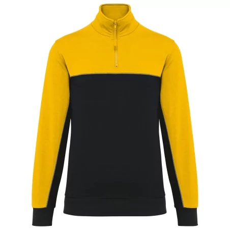 Sweat-shirt écoresponsable col zippé unisexe