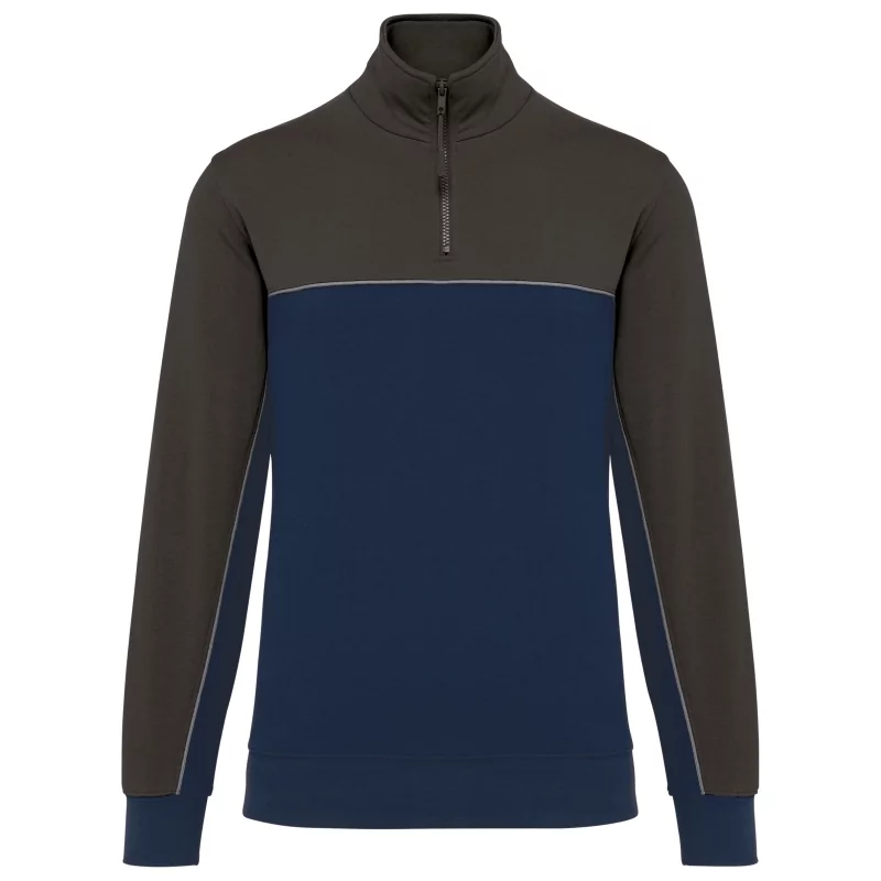 Sweat-shirt écoresponsable col zippé unisexe