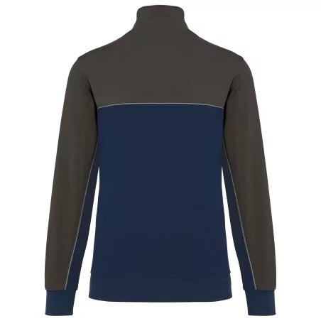 Sweat-shirt écoresponsable col zippé unisexe