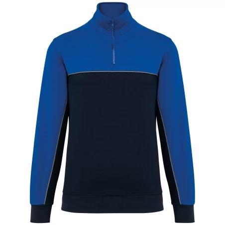 Sweat-shirt écoresponsable col zippé unisexe