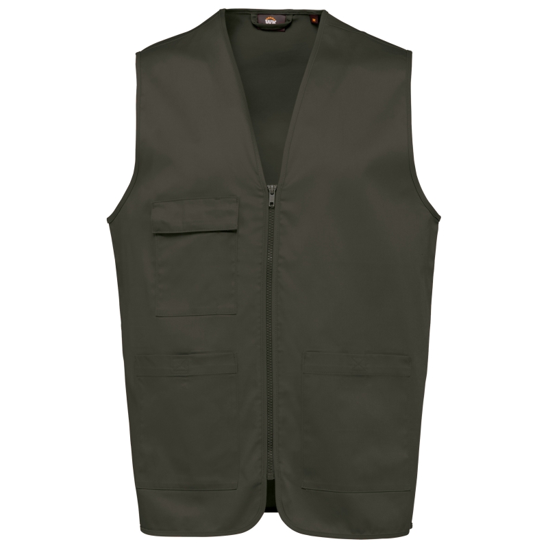 Gilet polycoton multipoches unisexe