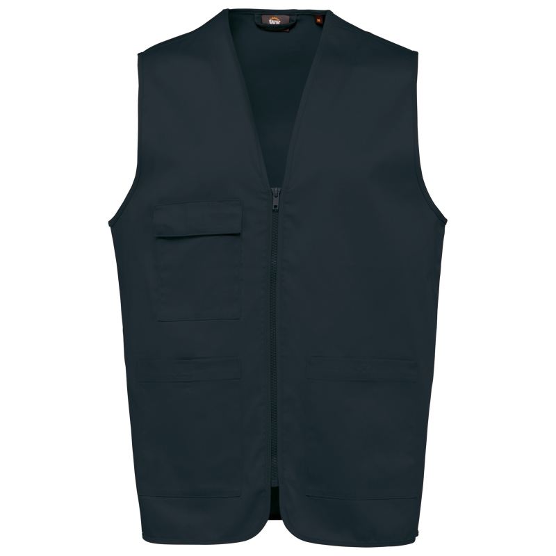 Gilet polycoton multipoches unisexe