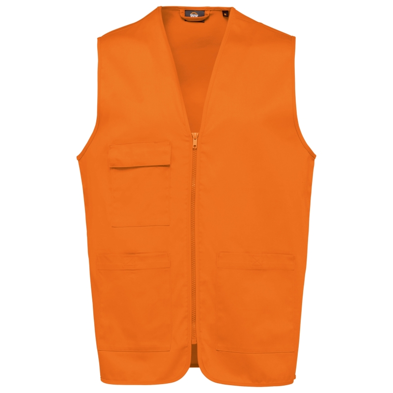 Gilet polycoton multipoches unisexe