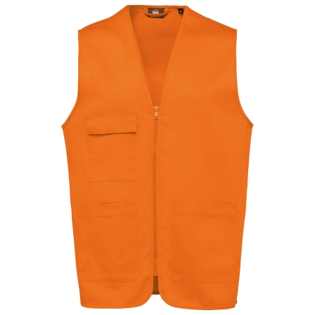 Gilet polycoton multipoches unisexe