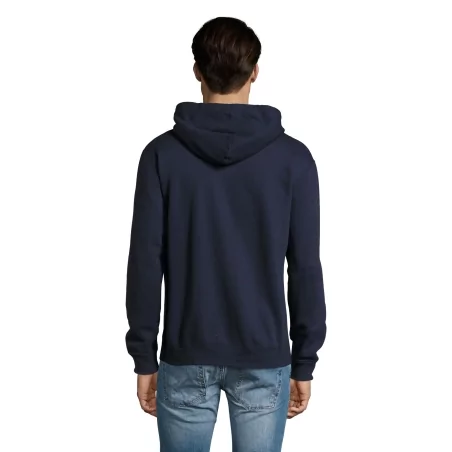 VESTE ZIPPÉE HOMME BICOLORE À CAPUCHE DOUBLÉE CONTRASTÉE