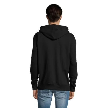 VESTE ZIPPÉE HOMME BICOLORE À CAPUCHE DOUBLÉE CONTRASTÉE