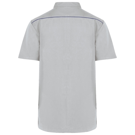 Blouse polycoton avec boutons-pression homme