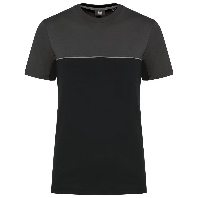 T-shirt bicolore écoresponsable manches courtes unisexe