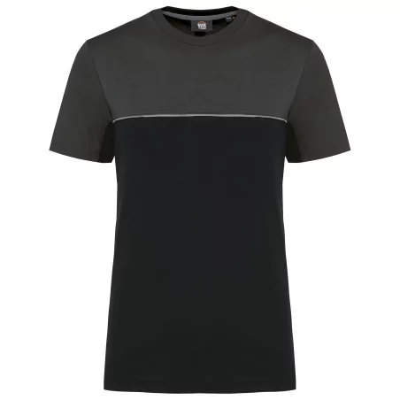 T-shirt bicolore écoresponsable manches courtes unisexe