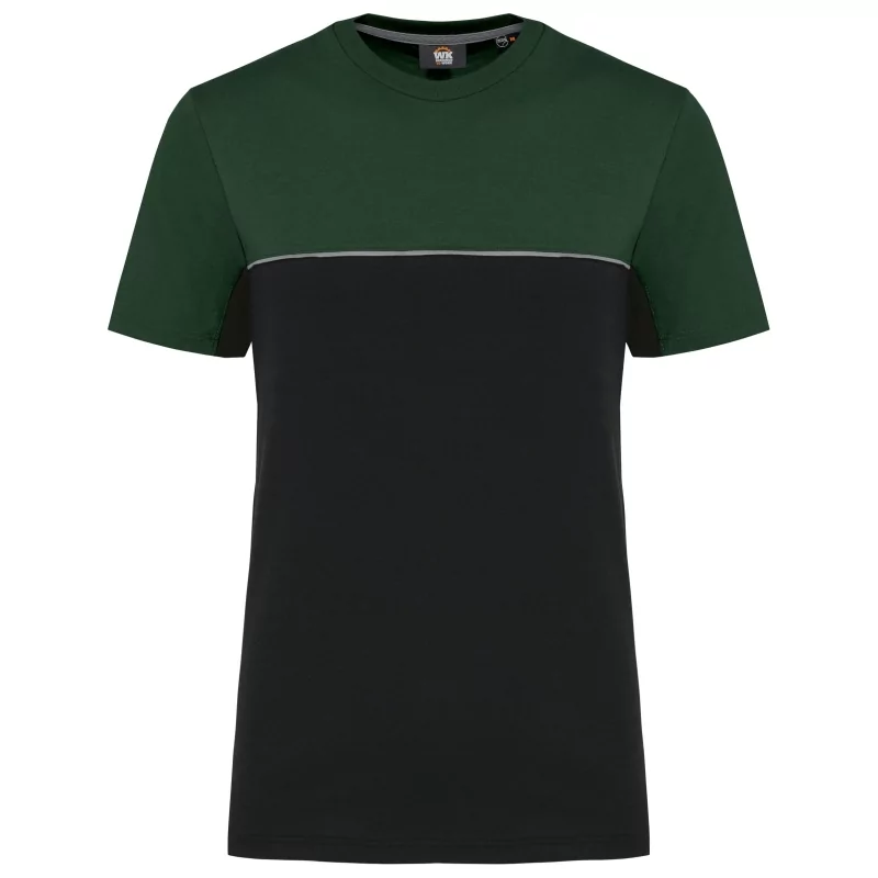T-shirt bicolore écoresponsable manches courtes unisexe