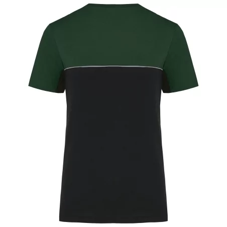 T-shirt bicolore écoresponsable manches courtes unisexe