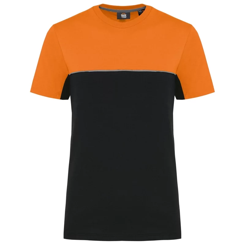 T-shirt bicolore écoresponsable manches courtes unisexe