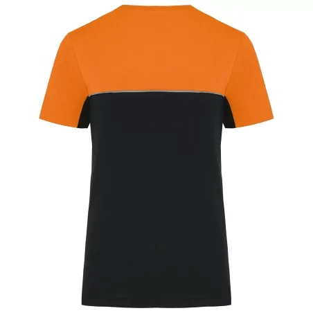 T-shirt bicolore écoresponsable manches courtes unisexe
