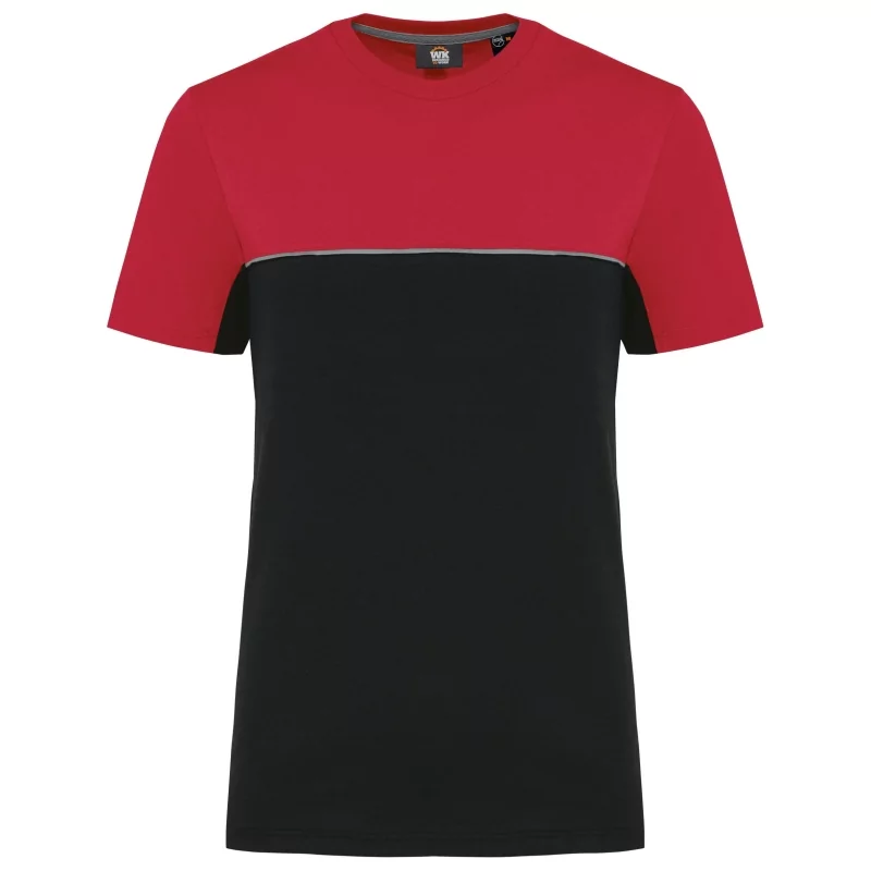 T-shirt bicolore écoresponsable manches courtes unisexe