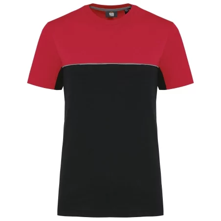 T-shirt bicolore écoresponsable manches courtes unisexe
