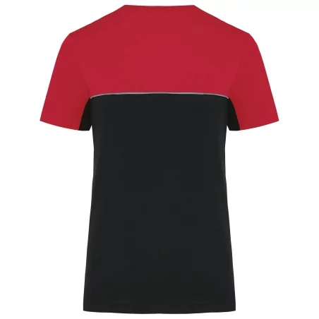 T-shirt bicolore écoresponsable manches courtes unisexe