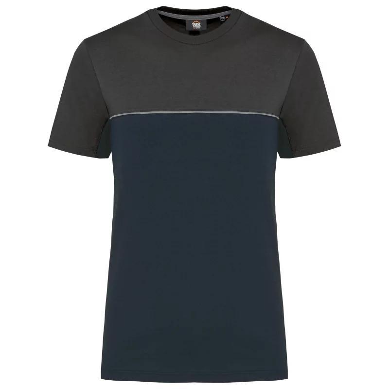 T-shirt bicolore écoresponsable manches courtes unisexe