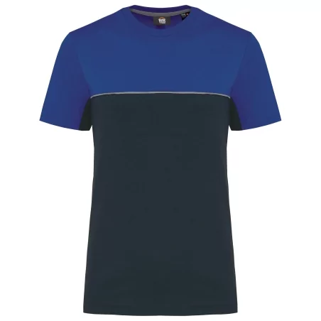 T-shirt bicolore écoresponsable manches courtes unisexe