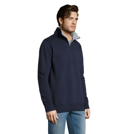 SWEAT-SHIRT HOMME COL CAMIONNEUR (1/4 ZIP)