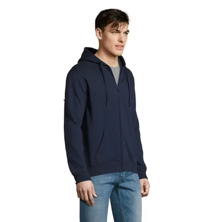 VESTE ZIPPÉE HOMME À CAPUCHE DOUBLÉE