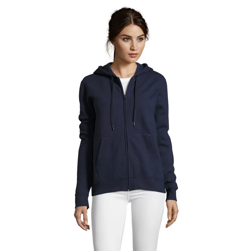 VESTE ZIPPÉE FEMME À CAPUCHE DOUBLÉE