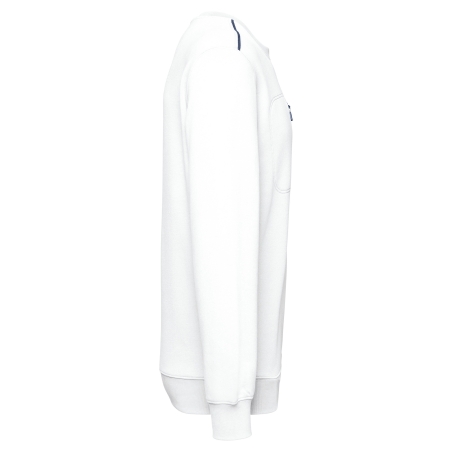 Sweat-shirt Day To Day zip poche contrastée unisexe