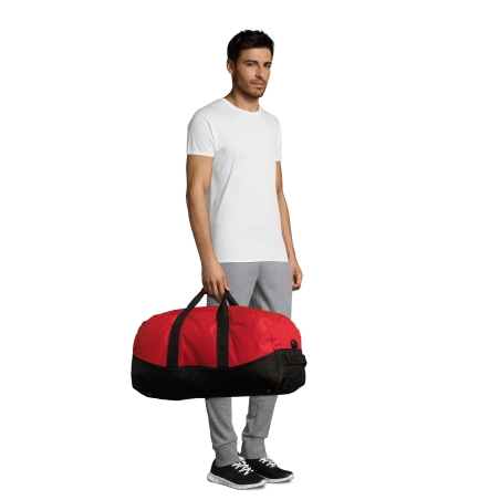 SAC DE VOYAGE/SPORT EN POLYESTER BICOLORE 600D