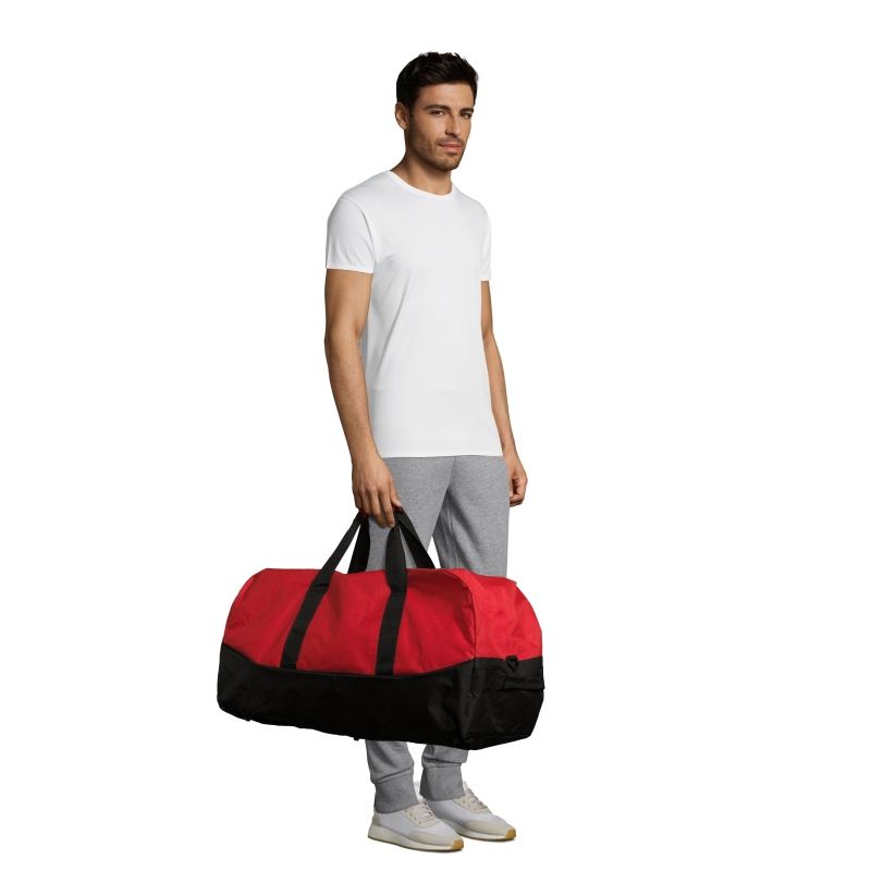 SAC DE VOYAGE/SPORT EN POLYESTER BICOLORE 600D