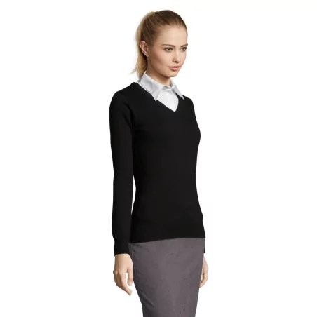 PULL COL V FEMME