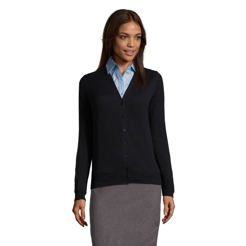 GILET FEMME BOUTONNÉ COL V