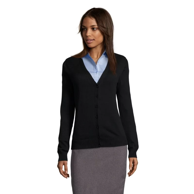 GILET FEMME BOUTONNÉ COL V