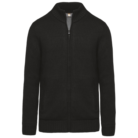 Cardigan doublé polaire homme