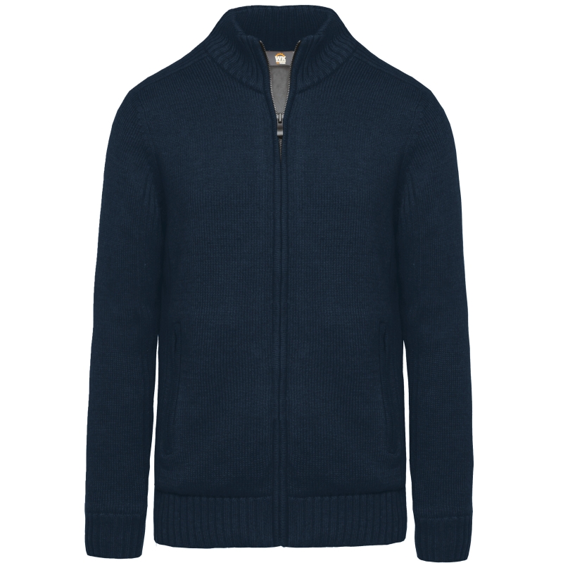 Cardigan doublé polaire homme