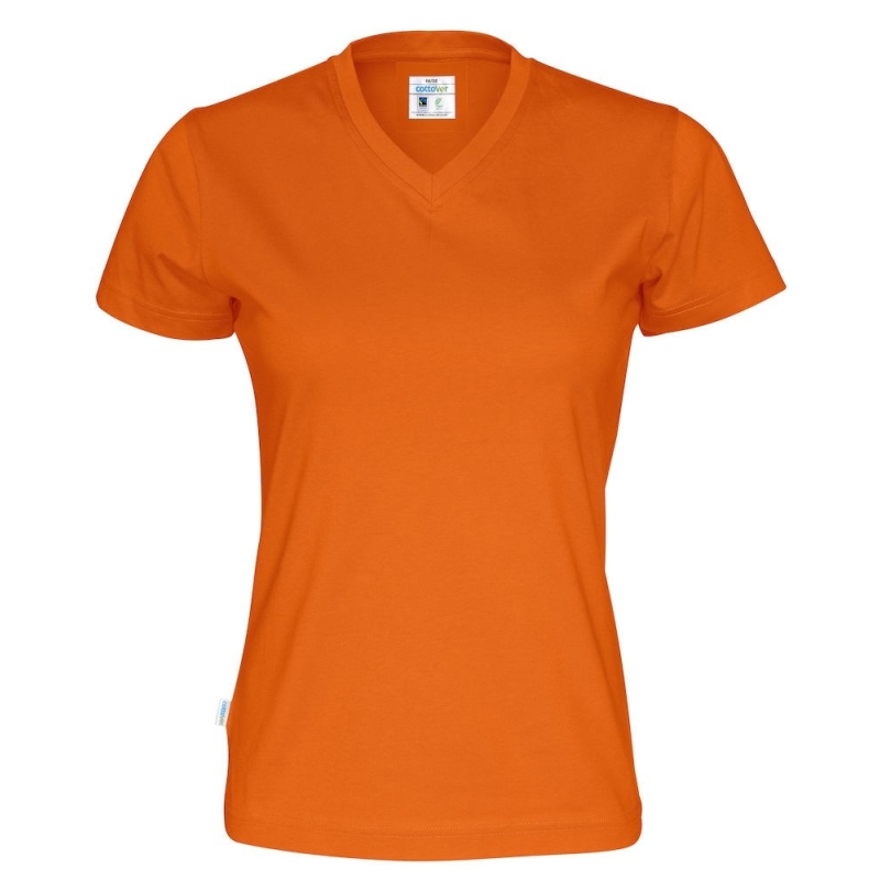 T-shirt SS V-neck Lady Cottover