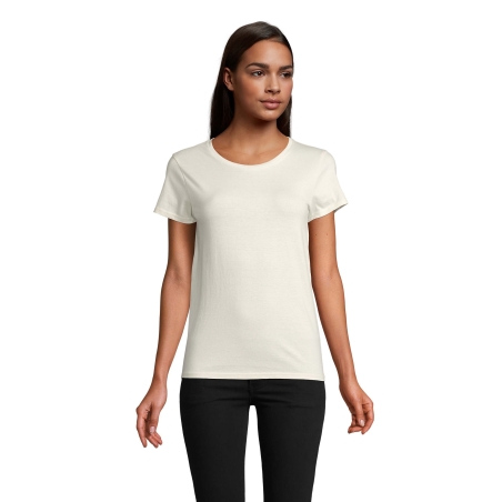 TEE-SHIRT FEMME JERSEY COL ROND AJUSTÉ