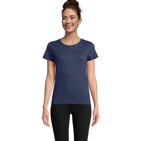 TEE-SHIRT FEMME JERSEY COL ROND AJUSTÉ