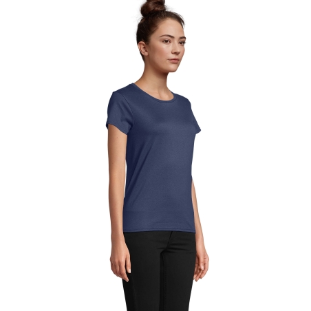 TEE-SHIRT FEMME JERSEY COL ROND AJUSTÉ