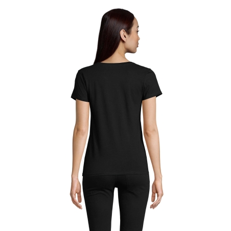 TEE-SHIRT FEMME JERSEY COL ROND AJUSTÉ